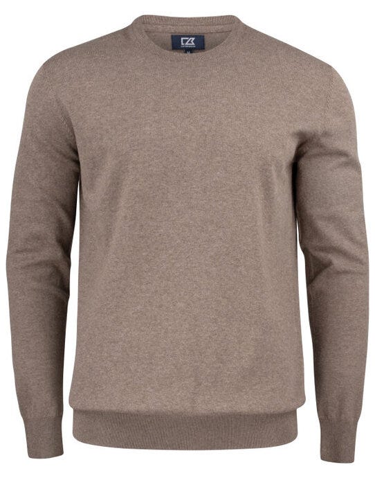 Cutter & Buck CB355416 C&amp;B Oakville Crewneck Sweater - Nougat Melange