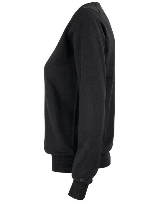 Cutter & Buck CB355417 C&amp;B Ladies Oakville Crewneck Sweat - Black