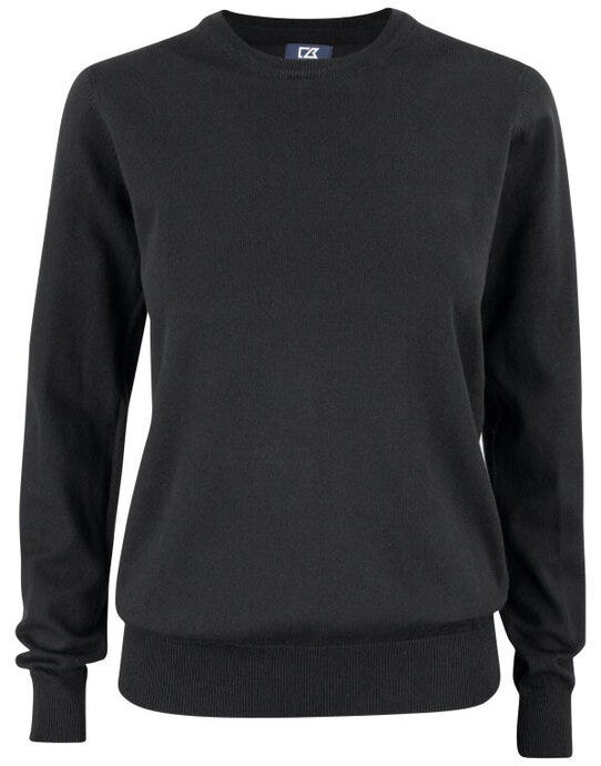 Cutter & Buck CB355417 C&amp;B Ladies Oakville Crewneck Sweat - Black