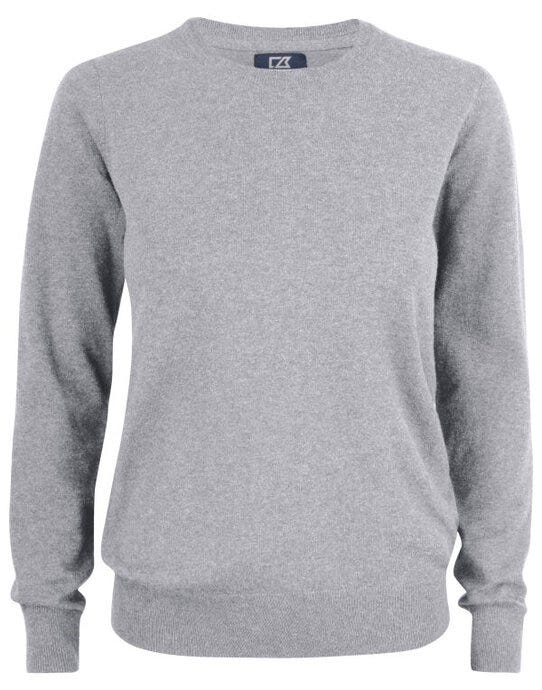 Cutter & Buck CB355417 C&amp;B Ladies Oakville Crewneck Sweat - Grey Melange