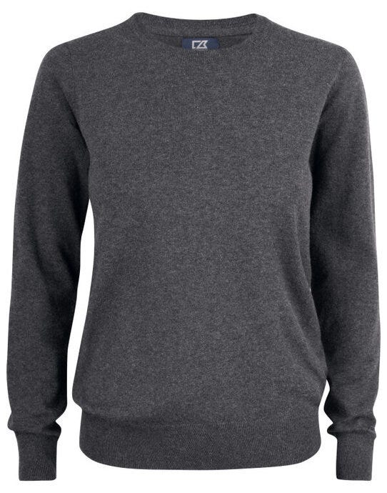 Cutter & Buck CB355417 C&amp;B Ladies Oakville Crewneck Sweat - Anthracite Melange