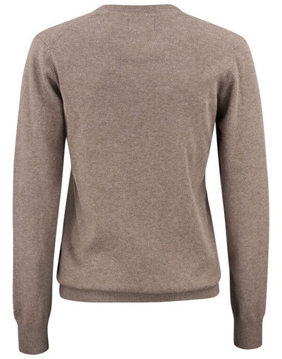 Cutter & Buck CB355417 C&amp;B Ladies Oakville Crewneck Sweat - Nougat Melange