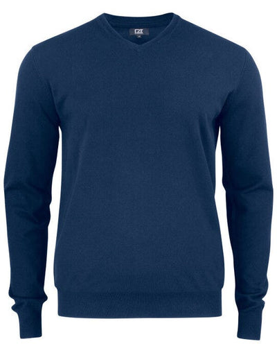 Cutter & Buck CB355418 C&amp;B Oakville V-Neck Sweater - Dark Navy