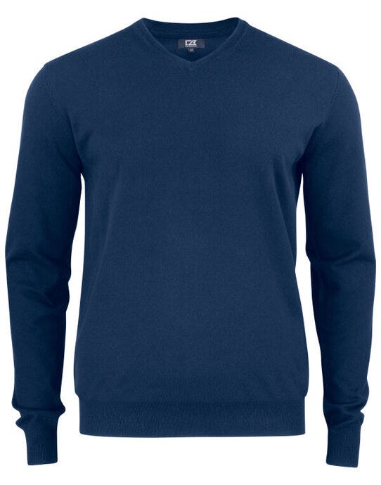 Cutter & Buck CB355418 C&amp;B Oakville V-Neck Sweater - Dark Navy