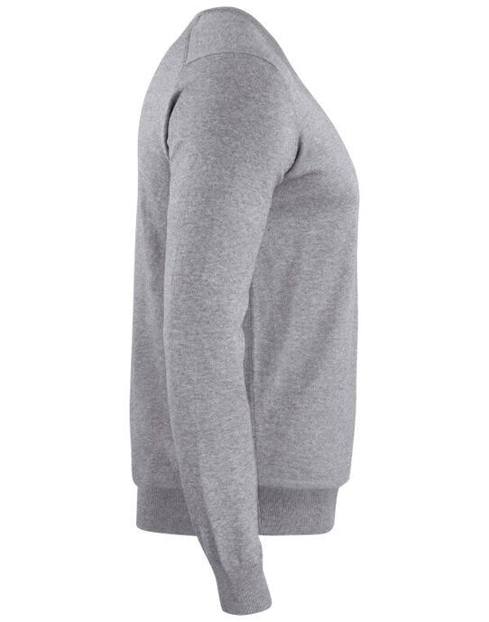 Cutter & Buck CB355418 C&amp;B Oakville V-Neck Sweater - Grey Melange