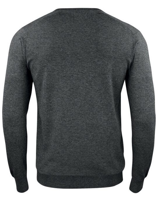 Cutter & Buck CB355418 C&amp;B Oakville V-Neck Sweater - Anthracite Melange