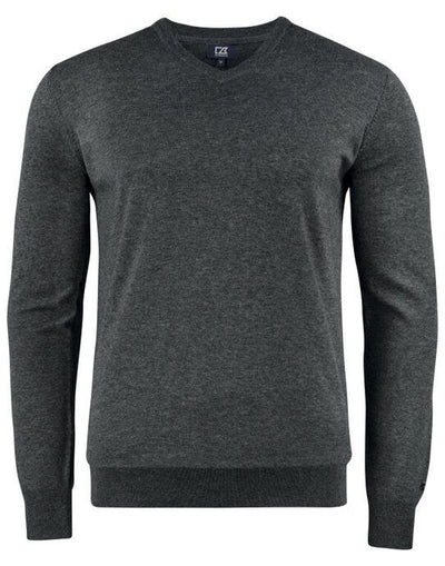 Cutter & Buck CB355418 C&amp;B Oakville V-Neck Sweater - Anthracite Melange