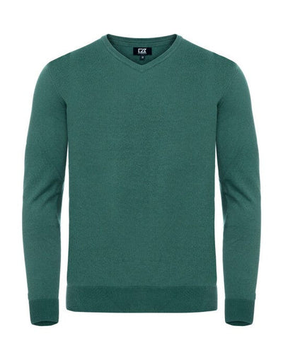 Cutter & Buck CB355418 C&amp;B Oakville V-Neck Sweater - Pine Green