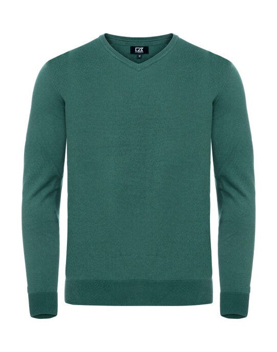 Cutter & Buck CB355418 C&amp;B Oakville V-Neck Sweater - Pine Green