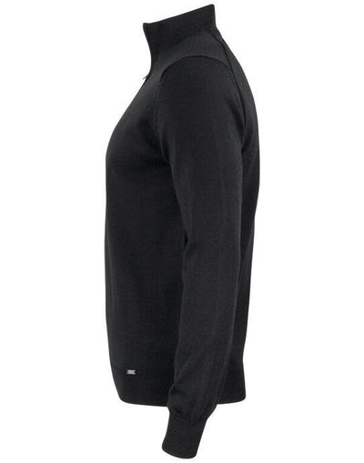 Cutter & Buck CB355420 C&amp;B Everett Half Zip Sweater - Black