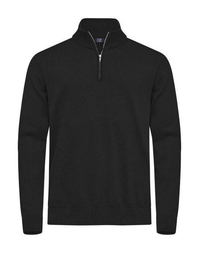 Cutter & Buck CB355428 C&amp;B Oakville Half Zip Sweater - Black