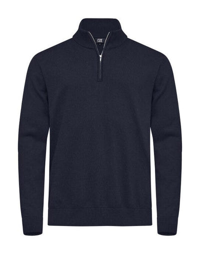 Cutter & Buck CB355428 C&amp;B Oakville Half Zip Sweater - Dark Navy