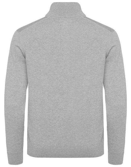 Cutter & Buck CB355428 C&amp;B Oakville Half Zip Sweater - Grey Melange