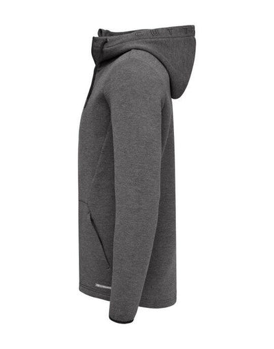 Cutter & Buck CB358418 C&amp;B Pemberton Full Zip Hood - Anthracite Melange