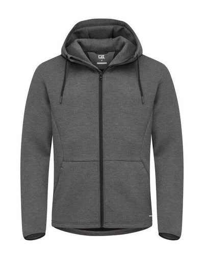 Cutter & Buck CB358418 C&amp;B Pemberton Full Zip Hood - Anthracite Melange