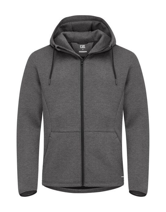 Cutter & Buck CB358418 C&amp;B Pemberton Full Zip Hood - Anthracite Melange