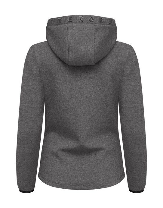 Cutter & Buck CB358419 C&amp;B Ladies Pemberton Full Zip Hood - Anthracite Melange