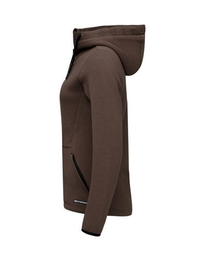 Cutter & Buck CB358419 C&amp;B Ladies Pemberton Full Zip Hood - Dark Mocca