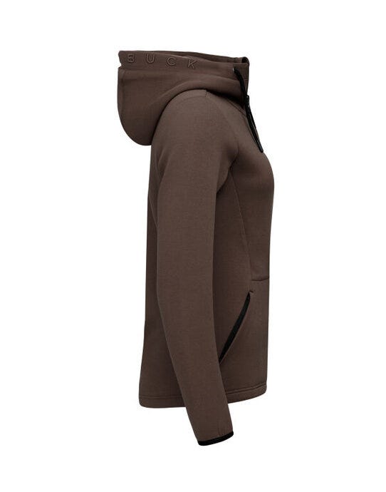 Cutter & Buck CB358419 C&amp;B Ladies Pemberton Full Zip Hood - Dark Mocca