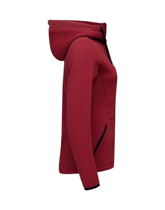 Cutter & Buck CB358419 C&amp;B Ladies Pemberton Full Zip Hood - Biking Red