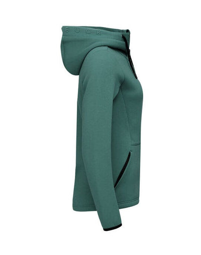 Cutter & Buck CB358419 C&amp;B Ladies Pemberton Full Zip Hood - Pine Green