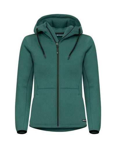 Cutter & Buck CB358419 C&amp;B Ladies Pemberton Full Zip Hood - Pine Green