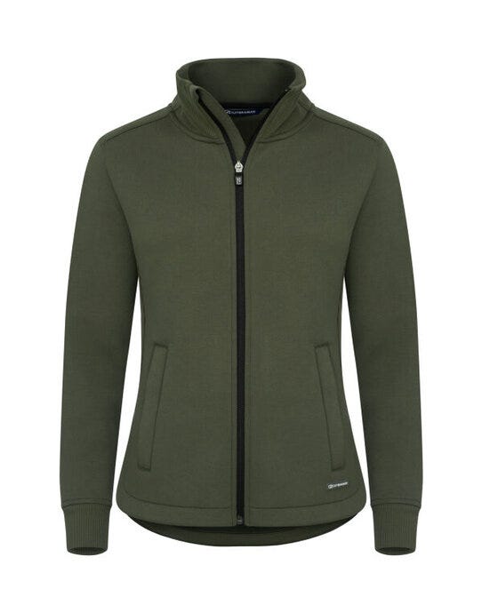 Cutter & Buck CB358427 C&amp;B Ladies Pemberton Full Zip Sweatshirt - Ivy Green