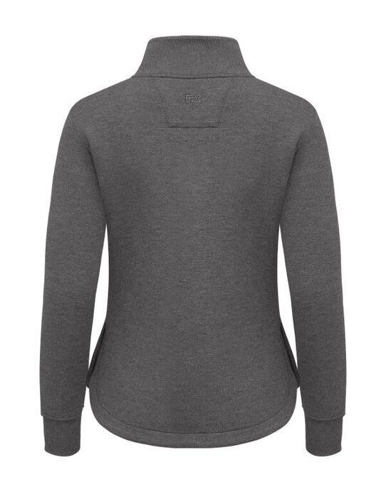 Cutter & Buck CB358427 C&amp;B Ladies Pemberton Full Zip Sweatshirt - Anthracite Melange