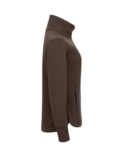 Cutter & Buck CB358427 C&amp;B Ladies Pemberton Full Zip Sweatshirt - Dark Mocca