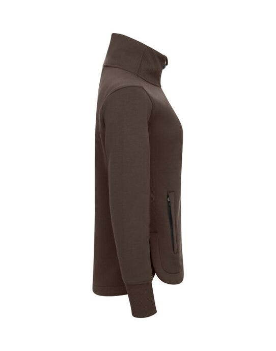 Cutter & Buck CB358427 C&amp;B Ladies Pemberton Full Zip Sweatshirt - Dark Mocca