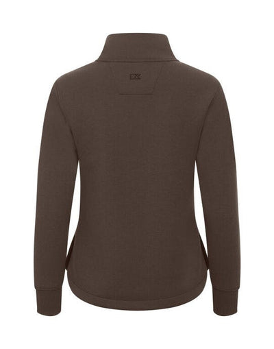 Cutter & Buck CB358427 C&amp;B Ladies Pemberton Full Zip Sweatshirt - Dark Mocca