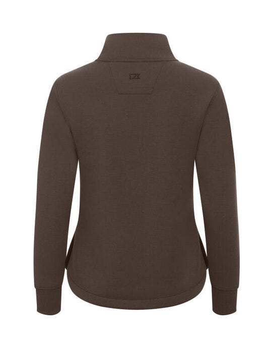 Cutter & Buck CB358427 C&amp;B Ladies Pemberton Full Zip Sweatshirt - Dark Mocca