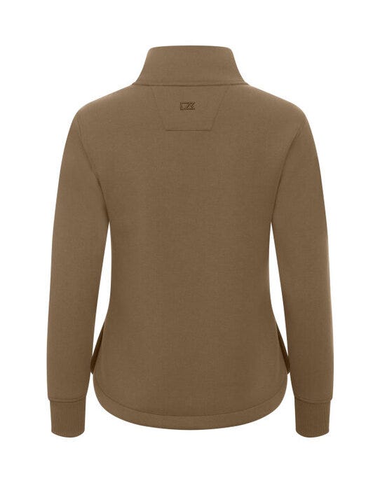 Cutter & Buck CB358427 C&amp;B Ladies Pemberton Full Zip Sweatshirt - Khaki