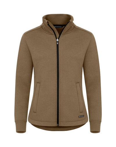 Cutter & Buck CB358427 C&amp;B Ladies Pemberton Full Zip Sweatshirt - Khaki