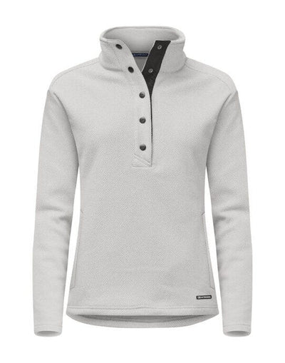 Cutter & Buck CB358429 C&amp;B Ladies Hunts Point Fleece - Silver