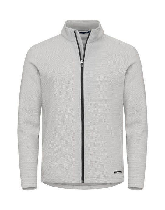 Cutter & Buck CB358432 C&amp;B Hunts Point Fleece Full Zip - Silver