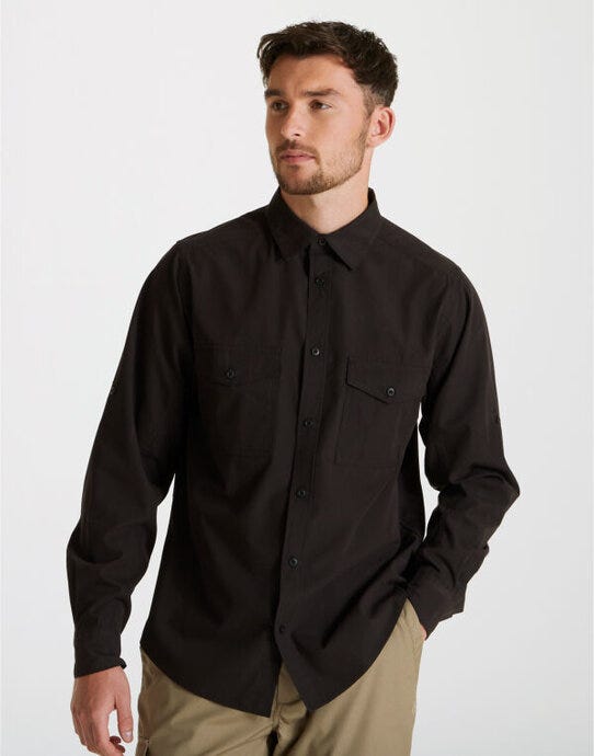 Craghoppers Expert CES001 Kiwi LS Shirt - Black