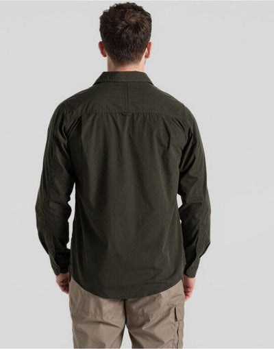 Craghoppers Expert CES001 Kiwi LS Shirt - Dark Cedar Green