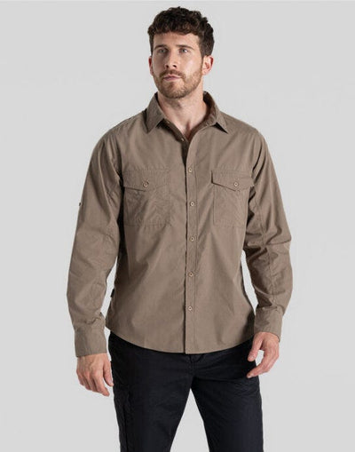 Craghoppers Expert CES001 Kiwi LS Shirt - Pebble