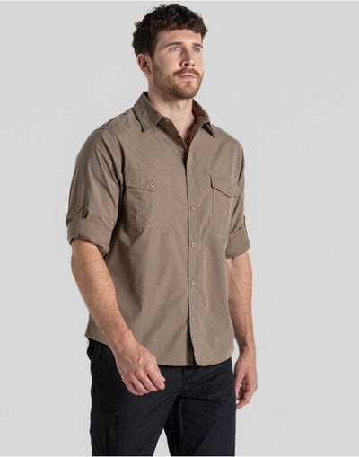 Craghoppers Expert CES001 Kiwi LS Shirt - Pebble