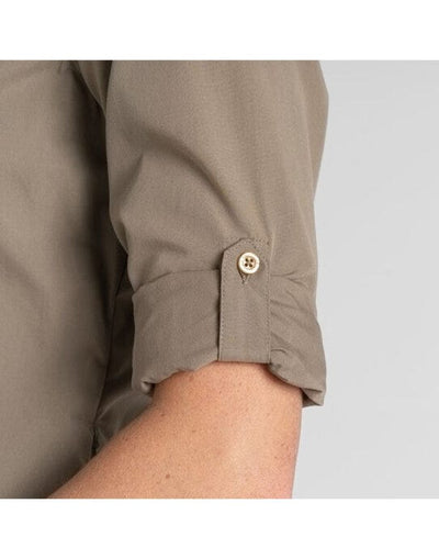 Craghoppers Expert CES002 Womens Kiwi LS Shirt - Pebble