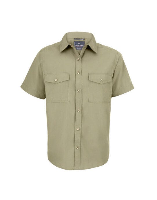 Craghoppers Expert CES003 Kiwi SS Shirt - Pebble