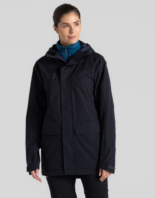 Craghoppers Expert CEW001 Kiwi Pro Long Jacket - Dark Navy