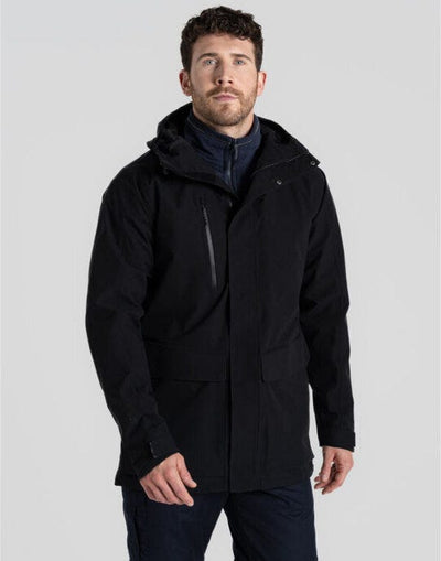 Craghoppers Expert CEW001 Kiwi Pro Long Jacket - Black