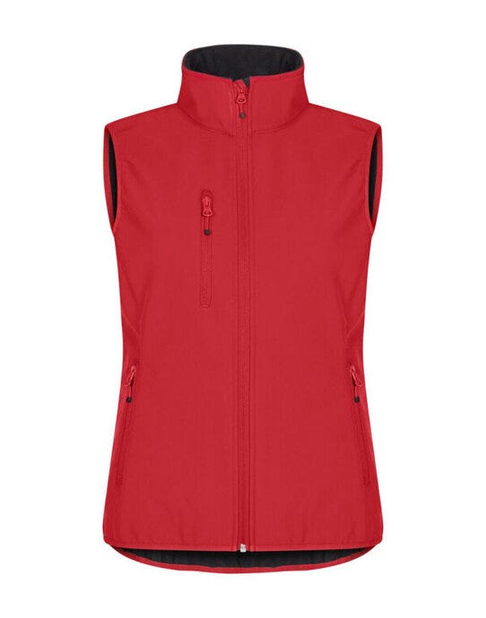 Clique CQ0200916 Ladies Classic Softshell Vest - Red
