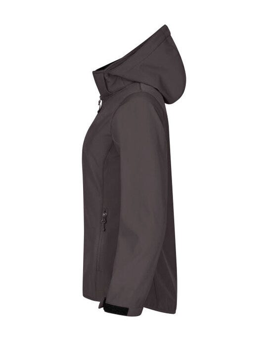 Clique CQ0200917 Ladies Classic Softshell Hoody - Dark Grey