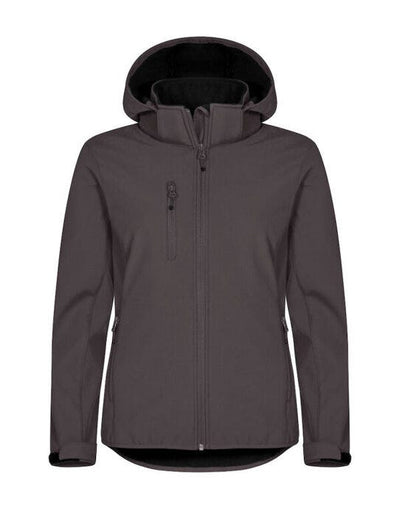 Clique CQ0200917 Ladies Classic Softshell Hoody - Dark Grey