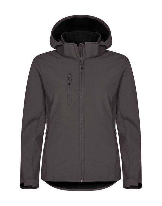Clique CQ0200917 Ladies Classic Softshell Hoody - Dark Grey