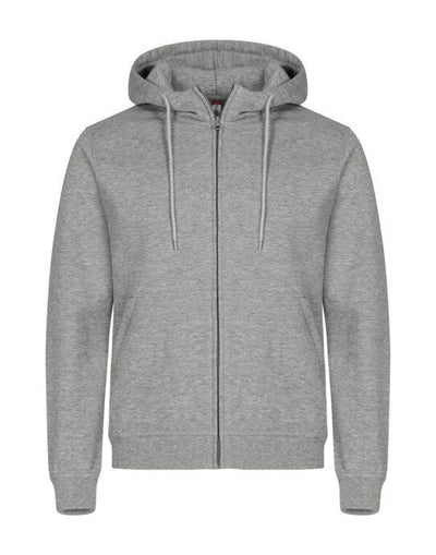 Clique CQ0201034 Miami Full Zip Hoody - Grey Melange