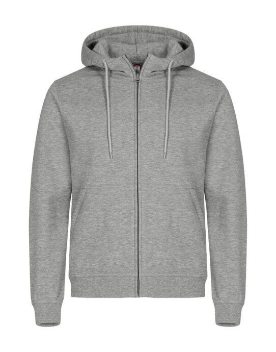 Clique CQ0201034 Miami Full Zip Hoody - Grey Melange